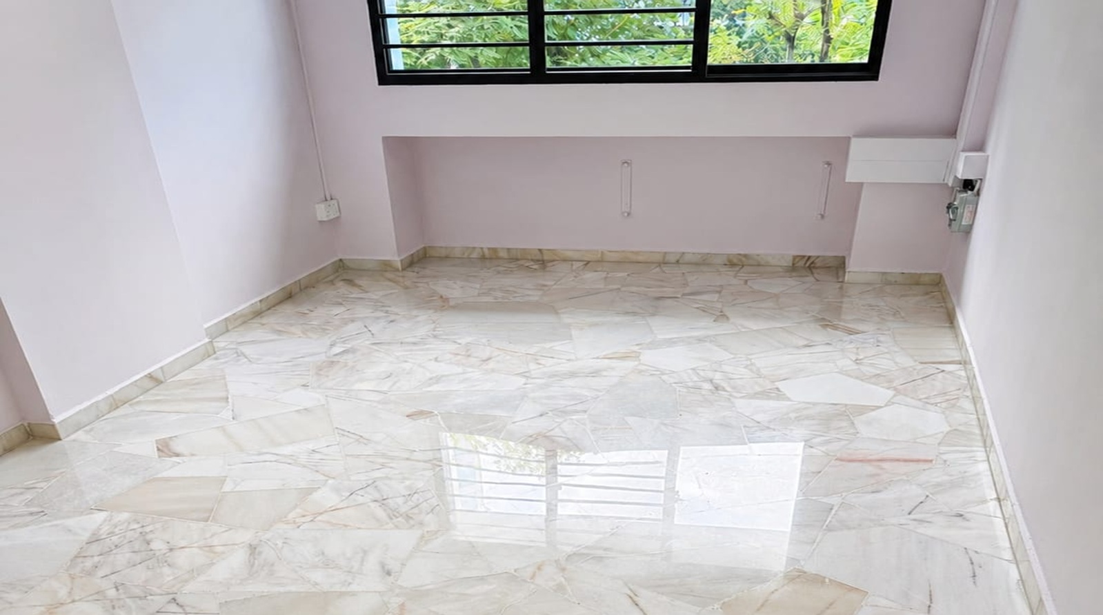 Marble floor polishing project