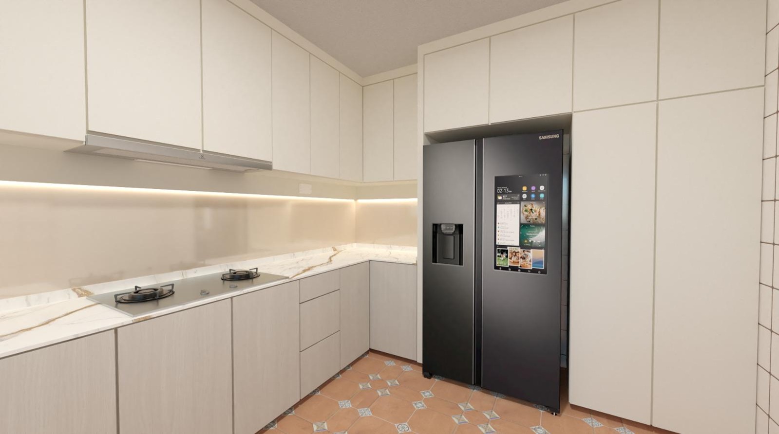 Modern kitchen renovation project