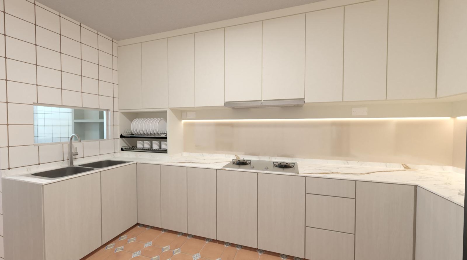 Modern kitchen renovation project